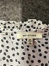 Max Studio 100% Polyester Polka Dots Silver Ivory Short Sleeve Blouse Size 2X - photo 4
