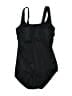 Lands' End Solid Black One Piece Swimsuit Size 6L - photo 1