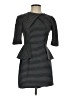 Gabby Skye 100% Polyester Stripes Gray Cocktail Dress Size 4 - photo 1