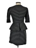 Gabby Skye 100% Polyester Stripes Gray Cocktail Dress Size 4 - photo 2