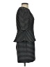 Gabby Skye 100% Polyester Stripes Gray Cocktail Dress Size 4 - photo 4
