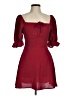 Unbranded 100% Polyester Burgundy Cocktail Dress Size M - photo 1