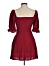 Unbranded 100% Polyester Burgundy Cocktail Dress Size M - photo 2