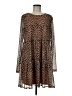 Assorted Brands Animal Print Brown Casual Dress Size M (estimated) - photo 1