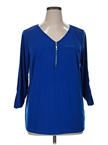 Roz & Ali 3/4 Sleeve Blouse (view 1)