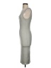Popular Basics Solid Gray Casual Dress Size S - photo 5
