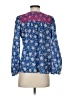 J.Crew 100% Cotton Blue 3/4 Sleeve Blouse Size XXS - photo 2