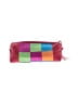 Unbranded Checkered-gingham Burgundy Red Makeup Bag One size - photo 2