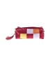 Unbranded Checkered-gingham Burgundy Red Makeup Bag One size - photo 1