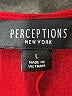 Perceptions Solid Red Casual Dress Size L - photo 7