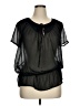 Mossimo Black Short Sleeve Blouse Size XL - photo 1