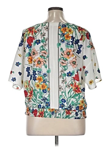 7th Avenue Design Studio New York & Company Short Sleeve Blouse (view 2)