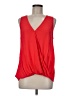 Lush 100% Polyester Red Sleeveless Blouse Size M - photo 1