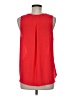Lush 100% Polyester Red Sleeveless Blouse Size M - photo 2