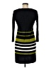 Studio One 100% Acrylic Stripes Black Casual Dress Size M - photo 2