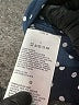 Nautica 100% Polyester Polka Dots Blue Short Sleeve Blouse Size L - photo 8