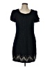 Karlie 100% Polyester Tweed Black Casual Dress Size L - photo 1