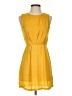 Bar III 100% Polyester Solid Yellow Casual Dress Size S - photo 1
