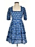 Madison Paisley Blue Casual Dress Size XS - photo 1