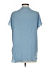 Maison d' Amelie 100% Polyester Blue Short Sleeve Henley Size S - photo 2