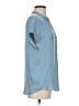 Maison d' Amelie 100% Polyester Blue Short Sleeve Henley Size S - photo 4