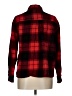 Old Navy 100% Cotton Plaid Red Long Sleeve Button-Down Shirt Size L - photo 2