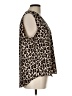 Vince Camuto 100% Polyester Animal Print Brown Sleeveless Blouse Size L - photo 4