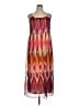 Assorted Brands 100% Polyester Print Burgundy Casual Dress Size 14 - photo 1