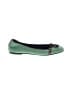 J.Crew Color Block Green Flats Size 7 - photo 1