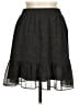 Ann Taylor LOFT 100% Polyester Polka Dots Black Casual Skirt Size M (tall) - photo 1