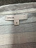 Vince. 100% Cotton Stripes Gray Long Sleeve Blouse Size 2 - photo 7