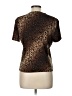 Kathie Lee 100% Polyester Animal Print Brown Short Sleeve T-Shirt Size L - photo 2