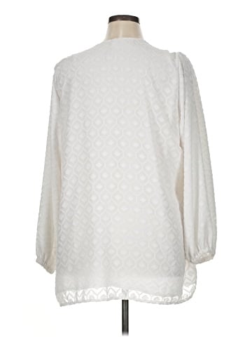 Melissa McCarthy Seven7 Long Sleeve Blouse (view 2)