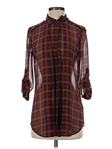 Burberry Brit 3/4 Sleeve Silk Top (view 1)