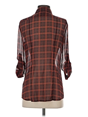 Burberry Brit 3/4 Sleeve Silk Top (view 2)