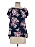 White Birch Blue Short Sleeve Blouse Size S - photo 1