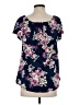 White Birch Blue Short Sleeve Blouse Size S - photo 2
