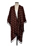 Glamorous 100% Viscose Rayon Burgundy Kimono Size XS - photo 1