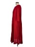 Perceptions Solid Red Casual Dress Size L - photo 5