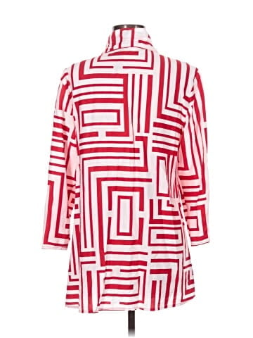 MULTIPLES 3/4 Sleeve Button-Down Shirt (view 2)