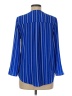 NY Collection Blue Long Sleeve Blouse Size M - photo 2