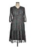 Code 100% Polyester Gray Casual Dress Size 14 - photo 1