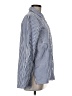 C+D+M Collection 100% Polyester Stripes Blue Long Sleeve Blouse Size M - photo 4