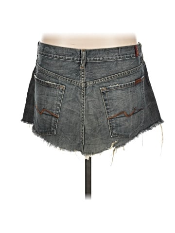 7 For All Mankind Denim Skirt (view 2)
