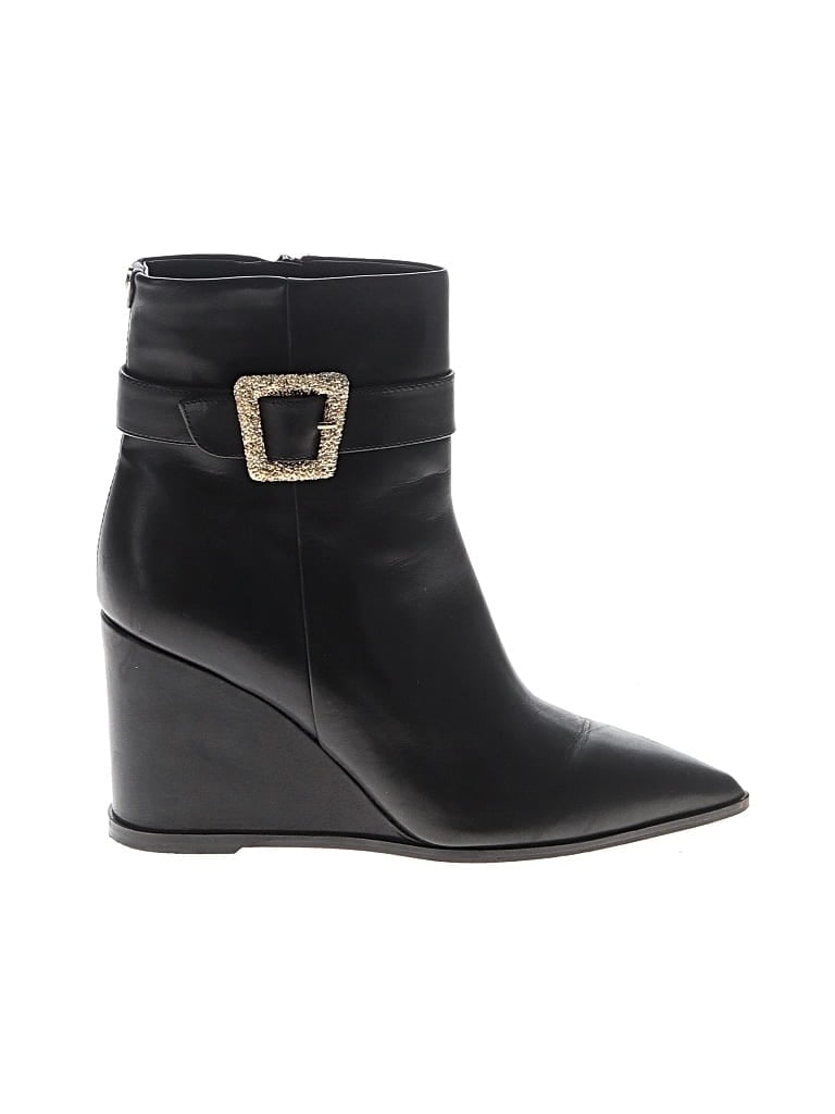 Pre-owned Sam Edelman Ankle Boots In Black