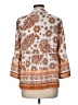 Fever 100% Polyester Paisley Ivory 3/4 Sleeve Blouse Size M - photo 2