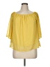 Mi ami 100% Polyester Yellow 3/4 Sleeve Blouse Size XL - photo 1