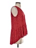 Sim & Sam 100% Rayon Red Sleeveless Blouse Size S - photo 4