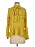 Ann Taylor LOFT 100% Polyester Yellow Long Sleeve Blouse Size S - photo 1