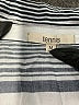 Tennis Stripes Silver Long Sleeve Blouse Size M - photo 7
